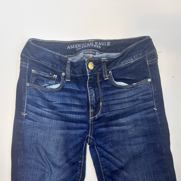 American Eagle outfitters Skinny Blue Denim Shorts size 2 -F- - Picture 4 of 5